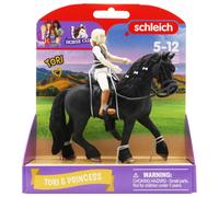 Schleich Horse Club Tori & Princess Toy Set Friesian Mare Rider Play Figures