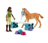 Schleich Horse Club Training Set for foal & Sarah 12 Piece Pocket Set for Girls and Boys Ages 4+