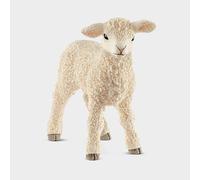 SCHLEICH 13883 Lamb Farm World Toy Figure, Realistic Animal Figurine for Kids Ages 3-8