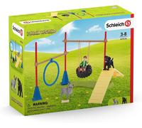 SCHLEICH 42536 Spielspaß für Hunde, ab 3 Jahren, FARM WORLD - Spielset, 14 Teile