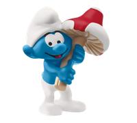 Schleich Smurf with Good Luck Charm Mini Figure