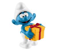 Schleich Smurf with Present Mini Figure