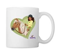 SCHLEICH Spreadshirt Horse Club Sarah & Mystery Mug, White