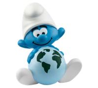 schleich 20844 Sustainability Smurf, From 3 Years The Smurfs - Figurine, 4 X 4 X 5 cm, Blue