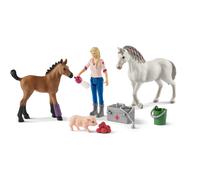 Schleich Vet Visit with Mare & Foal Figures Farm World Collectable Series Age 3+