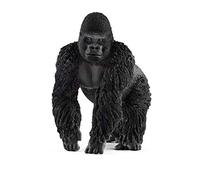 SCHLEICH WILD LIFE 14770 Realistische Gorilla Männchen Tiere Figur - Realistisches Gorillamännchen - Tiere Figuren Sets für Fantasievolles Spiel ab 3 Jahren