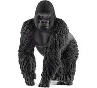 SCHLEICH WILD LIFE 14770 Realistische Gorilla Männchen Tiere Figur - Realistisches Gorillamännchen - Tiere Figuren Sets für Fantasievolles Spiel ab 3 Jahren