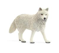 SCHLEICH Wild Life - 3" Arctic Wolf Toy Figurine. Realistic Hand-Painted Hard Animal Toys for Boys and Girls. Durable Educational Wolf Figure for Imaginative Play. Kids and Toddlers Ages 3+ 14880