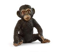 Schleich Wild Life - 5cm Baby Chimpanzee Toy Figurine. Realistic, Hand-Painted Hard Animal Toys for Boys and Girls. Durable Educational Figure for Fun Imaginative Play. Kids and Toddlers Ages 3+ 14884