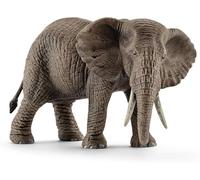 SCHLEICH Wild Life - 6” Female African Elephant Toy with Realistic Tusks and Textured Skin - Durable Safari Animal Figurine for Imaginative Play - Wildlife Figure Educational Toy for Kids 3+ | 14761
