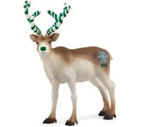 SCHLEICH Wild Life 72189 Reindeer 2022, White, Green, Brown, Beige