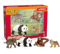 Schleich 42736 Wild Life Asia starter set zoo animals panda orangutan tiger calf