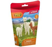 SCHLEICH 42544n Alpaca Set Wild Life Toy Playset for children aged 3-8 Years