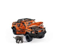 SCHLEICH Wild Life - Animal Rescue Toy Playset with Truck, Poseable Figurine and Elephant Figure - Interactive Play Set for Boys and Girls - Fun Safari Animal Toys for Kids Ages 5+ | 42720