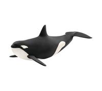 SCHLEICH Wild Life Killer Whale Toy Figure, Black/White (14807)