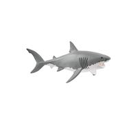 Schleich Wild Life Realistic Great White Shark Figurine - Ocean Shark Animal Figurine Toy for Play and Imagination for Boys and Girls, Ages 3+