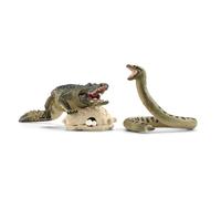 Schleich Wildlife Anaconda and Crocodile 42559