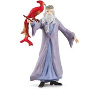 SCHLEICH Harry Potter - Albus Dumbledore & Fawkes the Phoenix Figurines - 2 PC Harry Potter Set - Wizarding World Collectible Figures for Kids and Adults - Toys for Ages 6+ | 42637