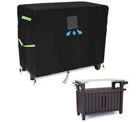 SCHLEUDER BBQ Table Cover, 420D Oxford Cloth Garden Storage Box Cover, Waterproof, Windproof, UV-Resistant, Fits Most Common Size Grill Cabinets