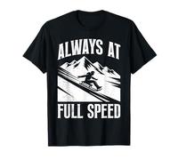 Schlitten Training Always at Full Speed Funny Bobsleighdrive T-Shirt
