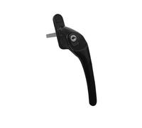Schlosser Technik Schlosser Upvc Key Locking Offset Cranked Espag Window Handle - Right Hand - 40mm Spindle - Steel