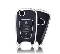 Schlüsselhülle OFFCURVE Car Key Case Key Protector TPU Key Case 3 Keys Suitable for Hyundai Elantra i10-i40 ix20-ix55 Santa Fe Verna Sportage Carens Forte Avante