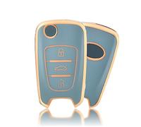 Schlüsselhülle OFFCURVE Car Key Case Key Protector TPU Key Case 3 Keys Suitable for Hyundai Elantra i10-i40 ix20-ix55 Santa Fe Verna Sportage Carens Forte Avante