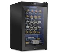 Schmécké - Wine Cooler with 24 Lockable Bottles, Large Freestanding Cellar | 41f-64f with Digital Temperature Control for Red, White, Champagne or Sparkling Wine, Black