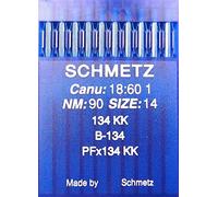 SCHMETZ 10 (Round Bottom) Sewing Machine Needles System 134 KK (Industrial) NM 90 Size 14