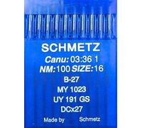 Schmetz 10 Round Plunger Sewing Machine Needle System B 27 Industrial Pack of 10