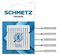 SCHMETZ Domestic Sewing Machine Needles | 10 Universal Needles 130/705 H Needle Size 70/10-110/18 | Suitable for a Wide Range of Fabrics | Can be Used on All Conventional Household Sewing Machines