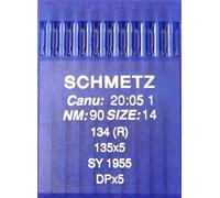 Schmetz 10pcs 134(R) System 90/14 Round-bottomed Flask Needles for Industrial Sewing Machines