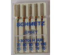 Schmetz 130x705H SUK Ballpoint Jersey Sewing Machine Needle Assorted Size - Packet of 5