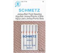SCHMETZ 1714C Ball Point Jersey Machine Needles, Size 80/12, 5-Pack