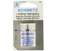 Schmetz 1774 Stretch Twin Sewing Machine Needle, Size 2.5/75 1ct