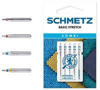 Sewing Machine Needles: Combi Basic Stretch: Assorted: Universal, Denim and Stretch: 5 Pieces