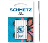 SCHMETZ | 5 Sewing Machine Needles | Felting | 18x38x1 | Size 100/16 | Special Needles | Suitable for Decorative Needle Felting | Suitable for Selected Felting Machines
