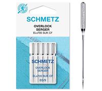 SCHMETZ | 5 Sewing Machine Needles | Serger Jersey | ELx705 SUK CF/SY 2022 | Size 65/9 | Check The Recommended Needle System in The Operating Instructions