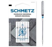 SCHMETZ Sewing Machine Needle Set, 5 Overlock Needles, Needle Systems ELx705 SUK CF and SY 2022, Needle Size 80/12