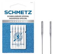 SCHMETZ | 5 Sewing Machine Needles | Special High Speed | HLX5 | Size 75/11-90/14 | Suitable for All Common Household Sewing Machines