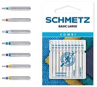 SCHMETZ | Combi-Box Basic Large | Assortment | 10 Sewing Machine Needles | 130/705 H XVS | Universal / Jeans / Stretch