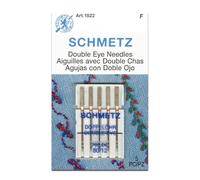 Schmetz Double Eye Machine Needles, Size 80/12, 5 Per Package (Pack of 10)