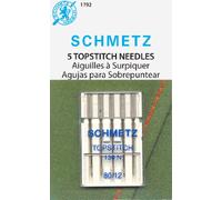 Schmetz Euro Notions Topstitch Sewing Machine Needles, Size 80/12