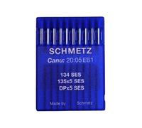 Schmetz Industrial Sewing Machine Needles: 134 SES Ball Point/Jersey - 75/11 (Packet of 10) - Buy 2 GET 3rd Free! + Needle Threader (3 Packets for The Price of 2)