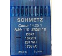 Schmetz Industrial Sewing Machine Needles: 16x231-110/18 (Packet of 10) + Needle Threader (3 Packets for The Price of 2)