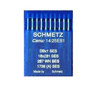 Schmetz Industrial Sewing Machine Needles: 16x231 SES Ball Point/Jersey - 100/16 (Packet of 10) + Needle Threader (Single Packet)