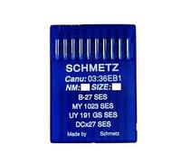 Schmetz Industrial Sewing Machine Needles: B-27 SES Overlocker Ball Point (Jersey), Packet of 10, Size: 110/18 (Single Packet) - Buy 2 GET 3rd Free! + Needle Threader