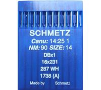 SCHMETZ Industrial Sewing Machine Needles CANU 14:25 1 DBX1 16X231 287 WH Size 90/14