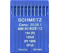 SCHMETZ Industrial Sewing Machine Needles CANU 20:05 1, 134R, SY 1955,DPx5 Size 80/12