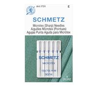 Schmetz Microtex (Sharp) Sewing Machine Needles, Size 90/14 (130/705 H-M)
